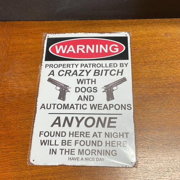 Funny Warning Sign. New - Picture 2 of 5